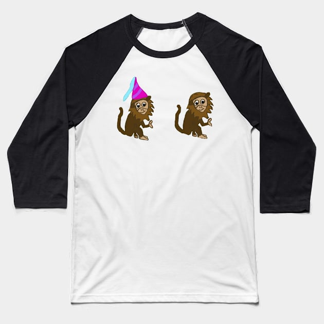 Georgie (the monkey) double set Baseball T-Shirt by system51